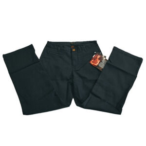 NWT IMAN Womens Chino style Dress / Casual Pants Black sz 12 Short